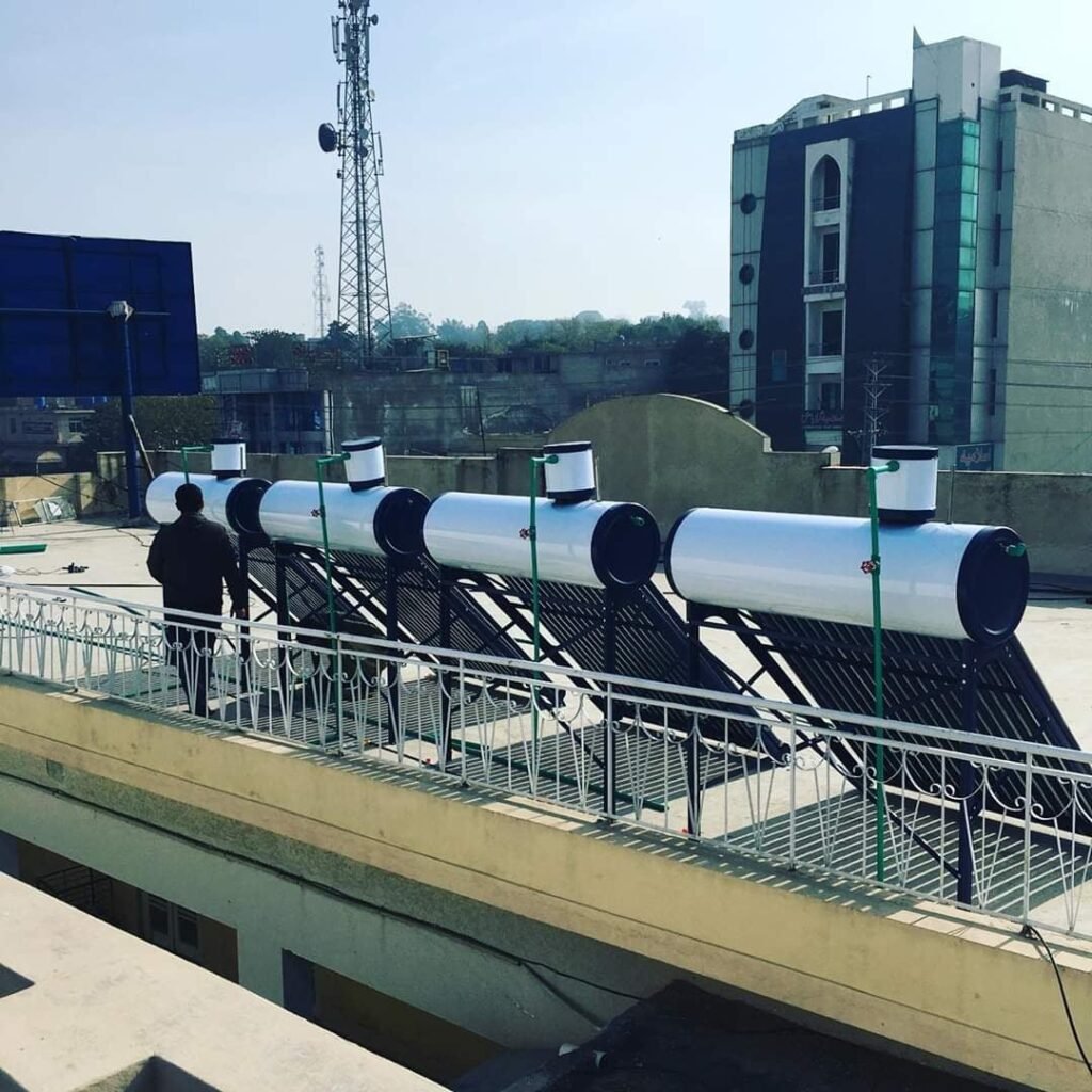 Solar Water Heaters connected in series